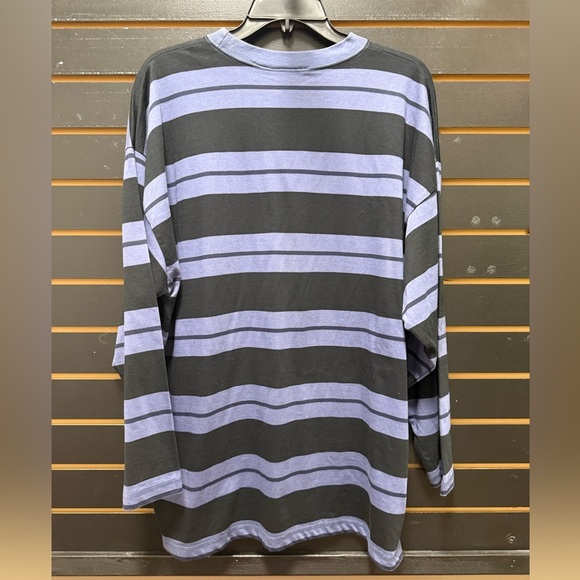 NWT BP Black Purple Striped Long Sleeve Tee Size L - Picture 3 of 3